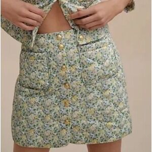 NWT J.Crew Ltd. Ed. Liberty Quilted Floral Spring Mini Skirt Sz 10 Cottagecore